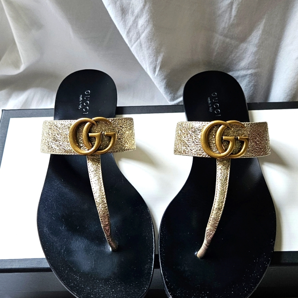 GUCCI GG Marmont Sandals Size 37